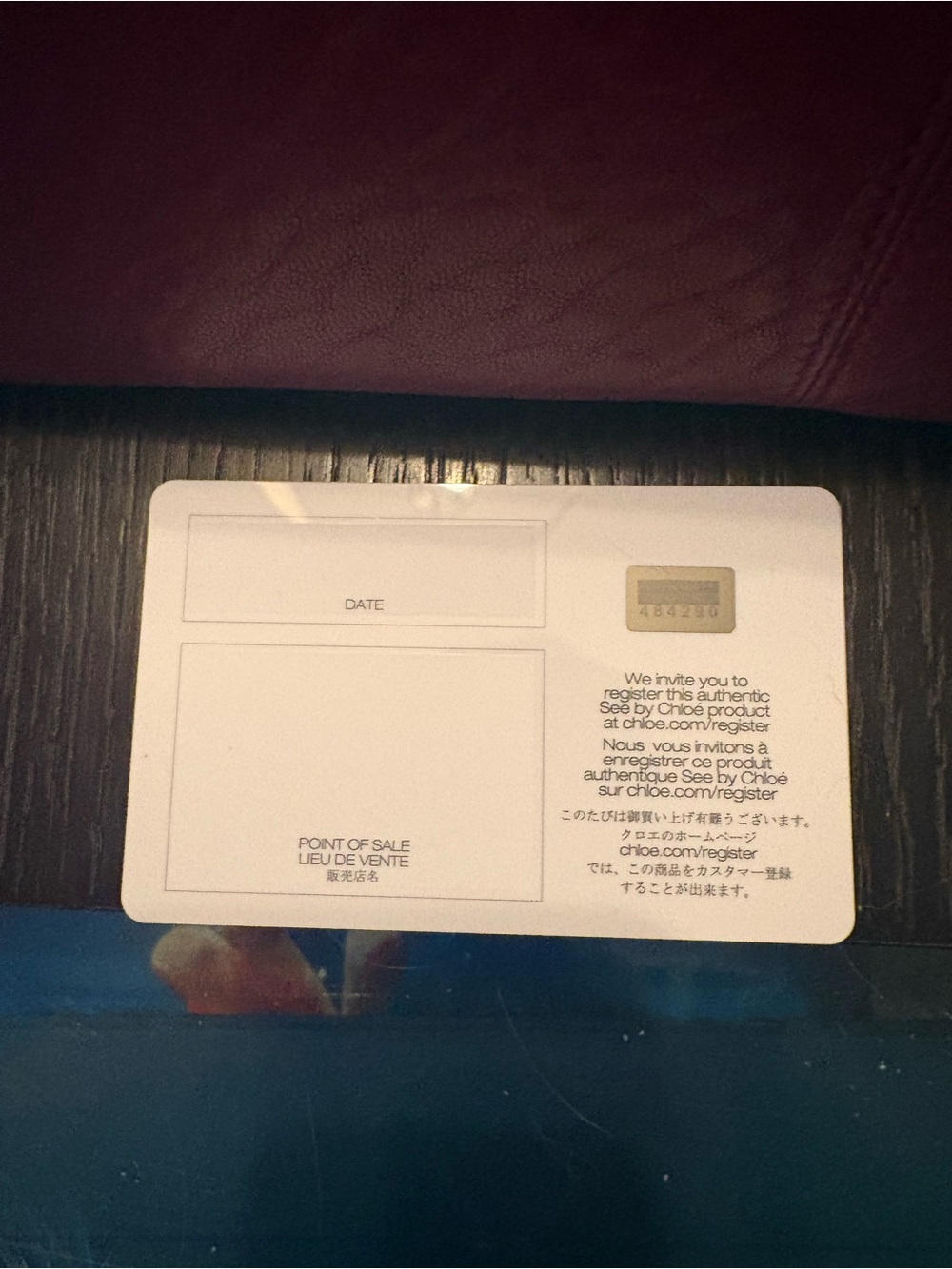 See By Chloe NWT Plum Leather Zip-Around Wallet With Perforated Silver Bow - Picture 8 of 14